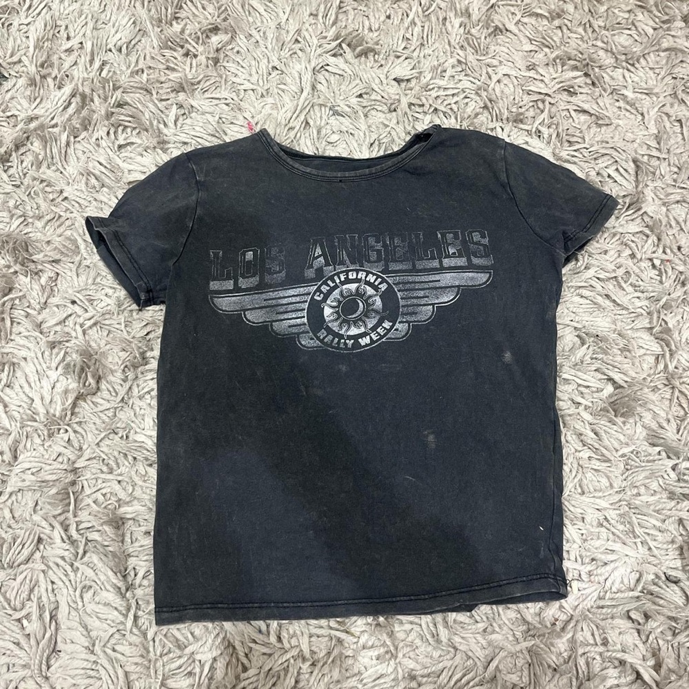 Hollister Black Los Angeles Graphic Tee